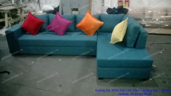Sofa góc nỉ 09